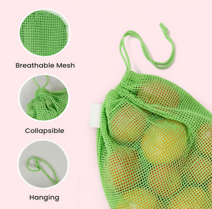 Vegetable Storage Bags (100% Cotton)