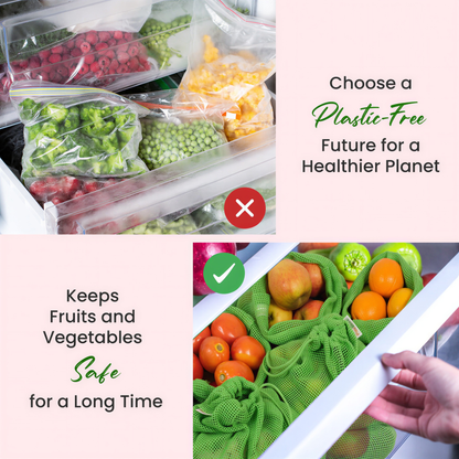Vegetable Storage Bags (100% Cotton)